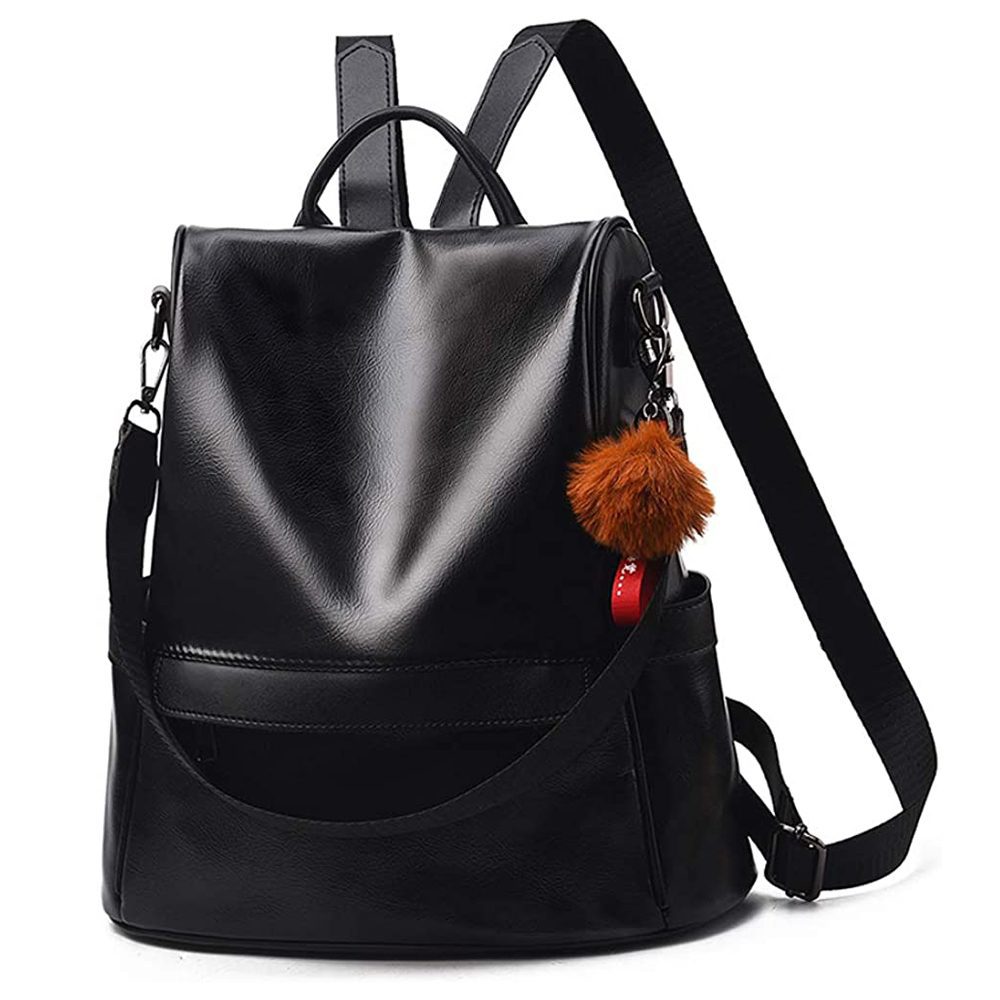 Waterproof Anti-theft Fashion Simple One-shoulder Bag Ladies Retro Casual Soft Leather Slant Bag 