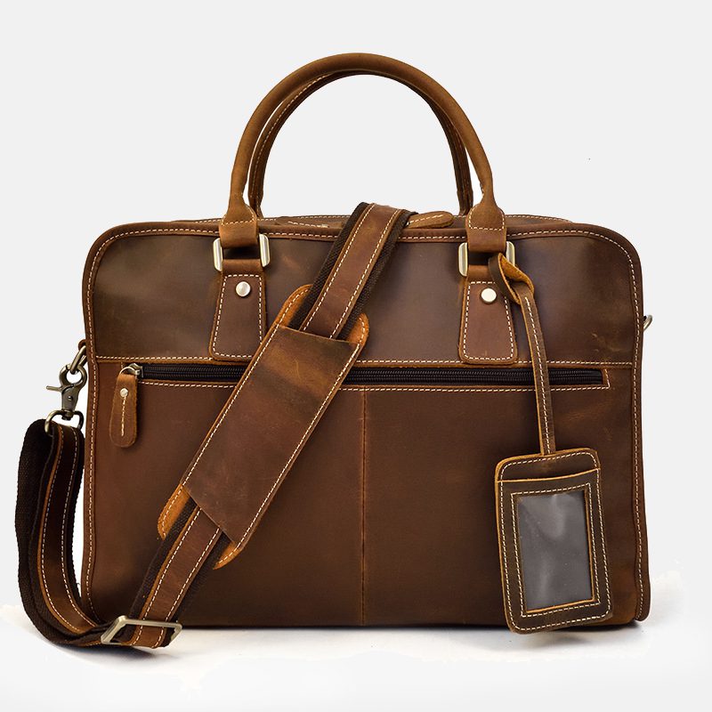 black Business Travel Briefcase Duffel Bags for Men Laptop Bag fits 15inches Laptop 22L 
